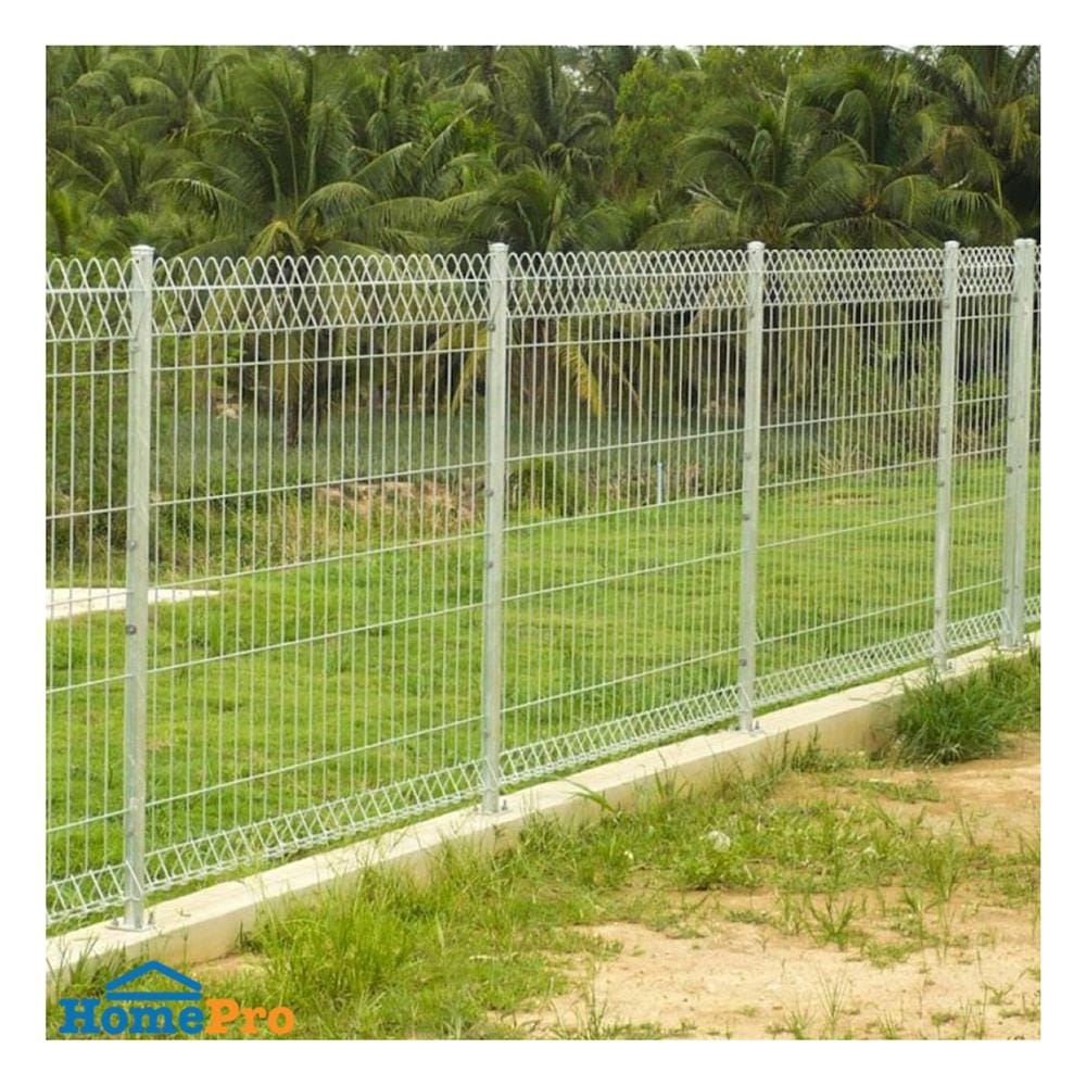 รั้วลวดเหล็กสำเร็จรูปชุบกัลวาไนซ์ EURO FENCE 6 มม. 1.9 x 2.4 ม.