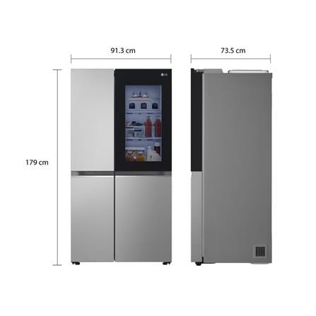 ตู้เย็น SIDE BY SIDE LG GC-V257SFZW.APYPLMT 23.1 คิว สีเทา_5