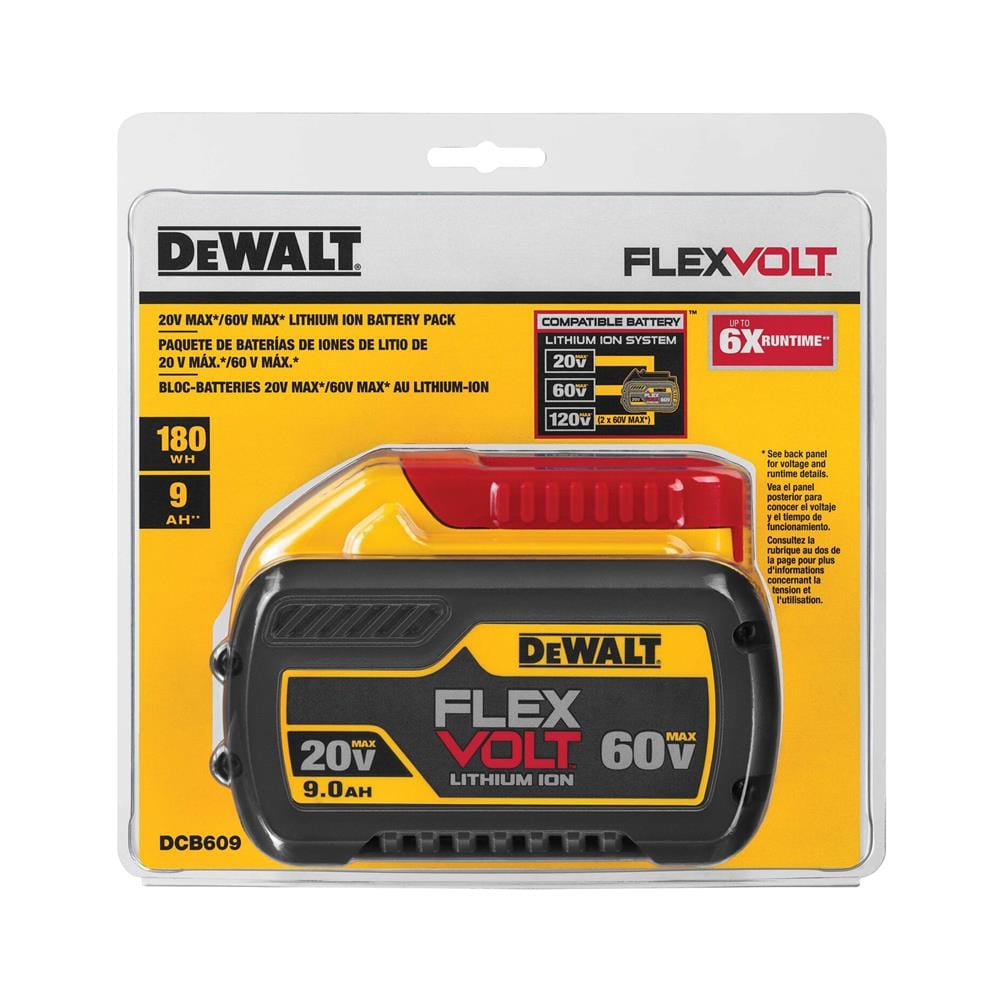 แบตเตอรี่ DEWALT 20V/60V FLEXVOLT 9.0 แอมป์