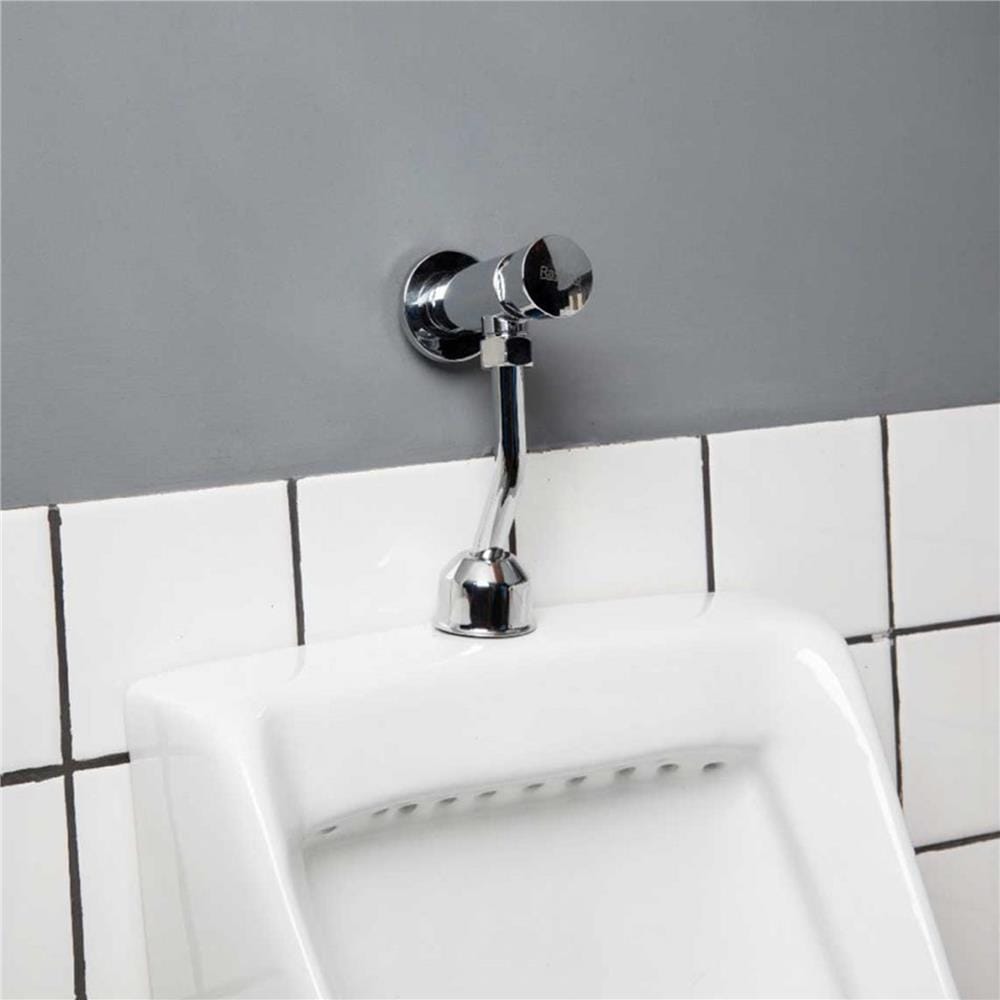 ฟลัชวาล์วโถชายท่อโค้ง RASLAND L1211-L56999 สีโครม