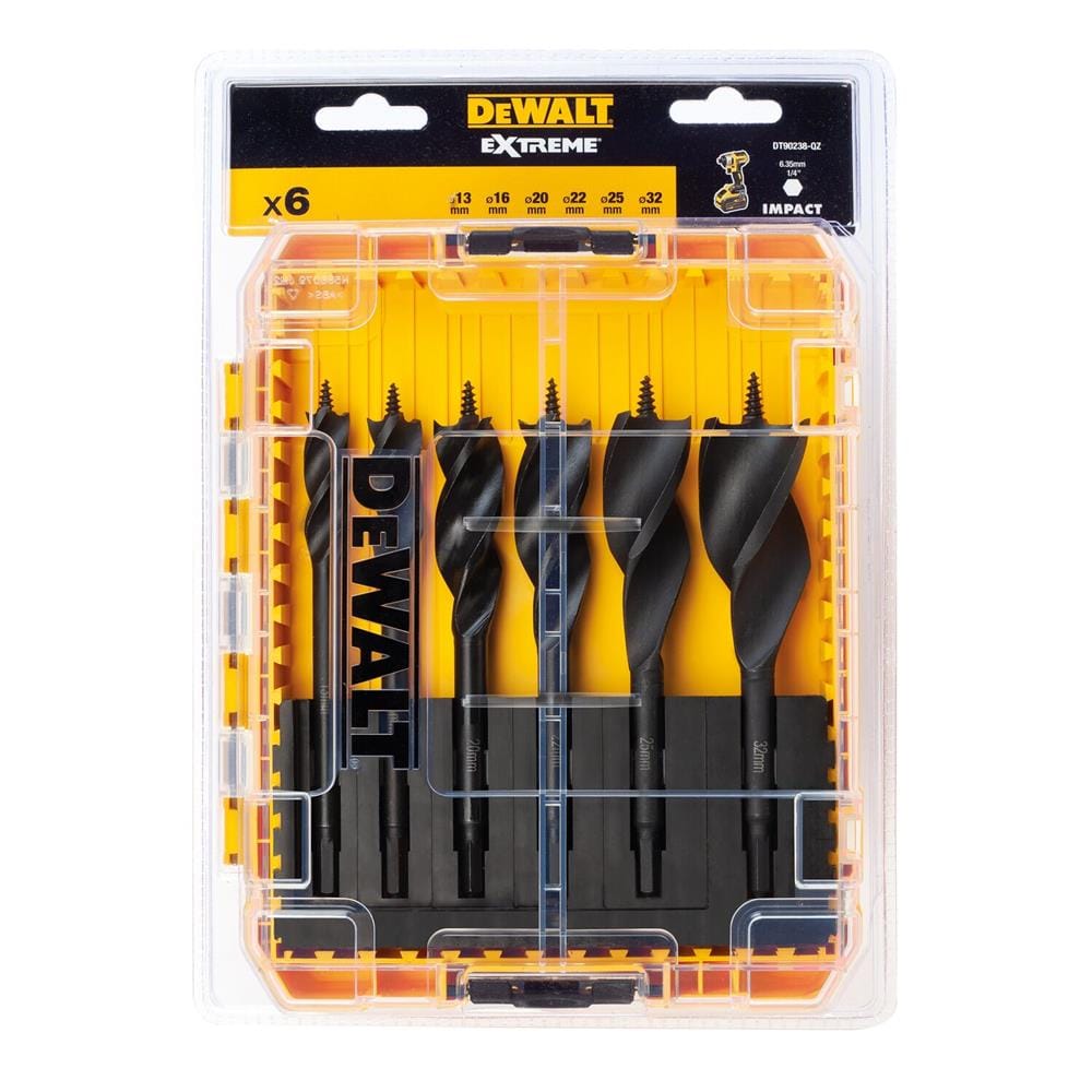 ชุดดอกสว่านเจาะไม้ DEWALT DT90238-QZ 6 ชิ้น