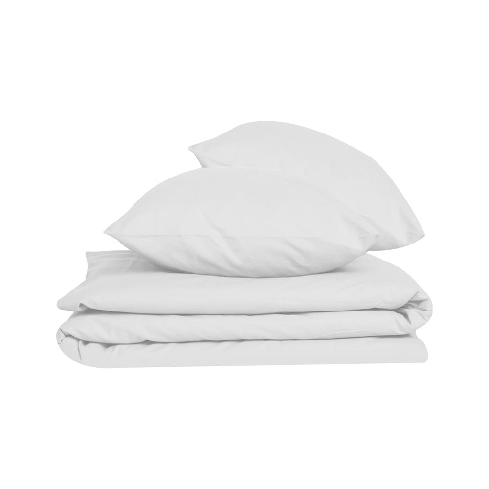 ชุดผ้าปูที่นอน 12 ฟุต 3 ชิ้น BED CLIP MICROTEX สี WHITE