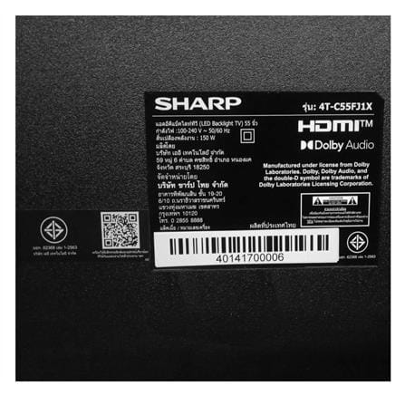 ทีวีแอลอีดี 55 นิ้ว SHARP (4K, LED, GOOGLE TV) 4T-C55FJ1X_7