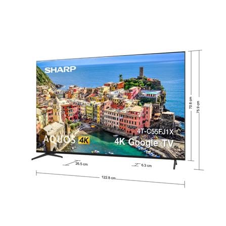 ทีวีแอลอีดี 55 นิ้ว SHARP (4K, LED, GOOGLE TV) 4T-C55FJ1X_6