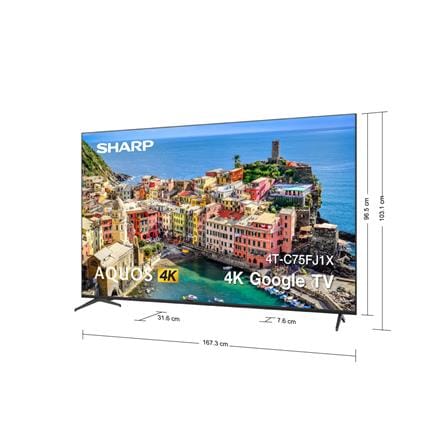 ทีวีแอลอีดี 75 นิ้ว SHARP (4K, LED, GOOGLE TV) 4T-C75FJ1X_4
