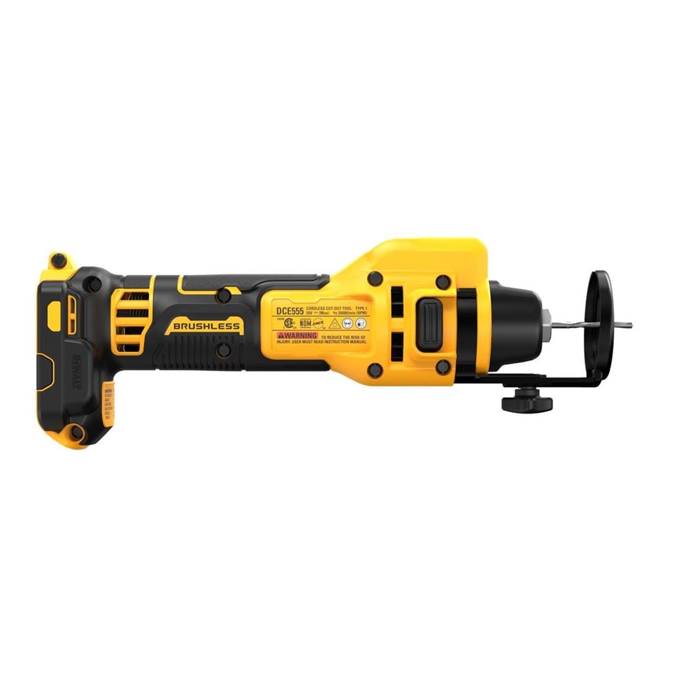 เครื่องตัดแผ่นฝ้าไร้สาย (เฉพาะตัวเครื่อง) DEWALT DCE555B 18 โวลต์ (สูงสุด 20 โวลต์)
