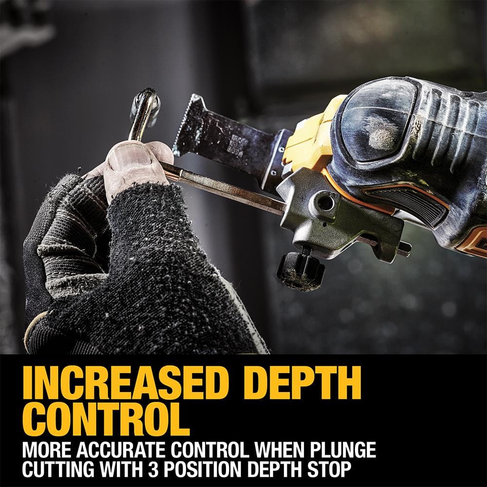 เครื่องมืออเนกประสงค์ระบบสั่นไร้สาย (เฉพาะตัวเครื่อง) DEWALT DCS356NT-XJ 18 โวลต์ (สูงสุด 20 โวลต์)