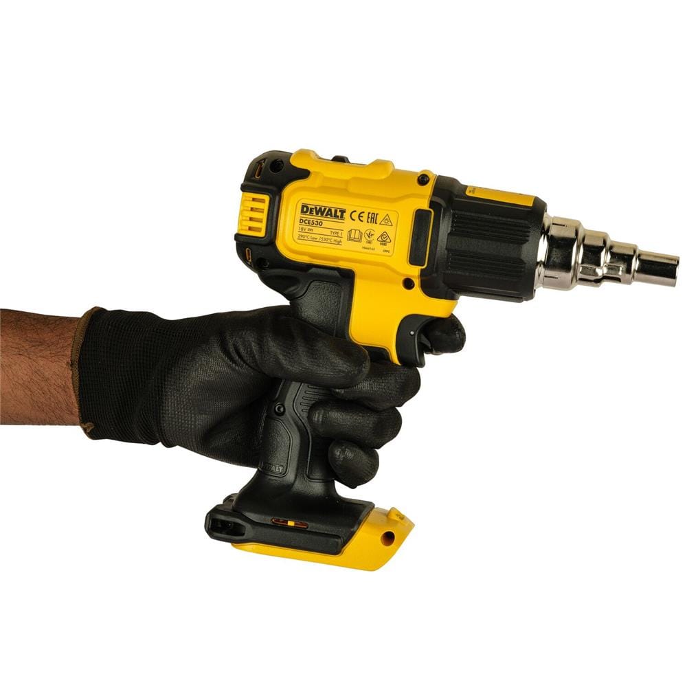 เครื่องเป่าลมร้อนไร้สาย (เฉพาะตัวเครื่อง) DEWALT DCE530N-KR 18 โวลต์ (สูงสุด 20 โวลต์)