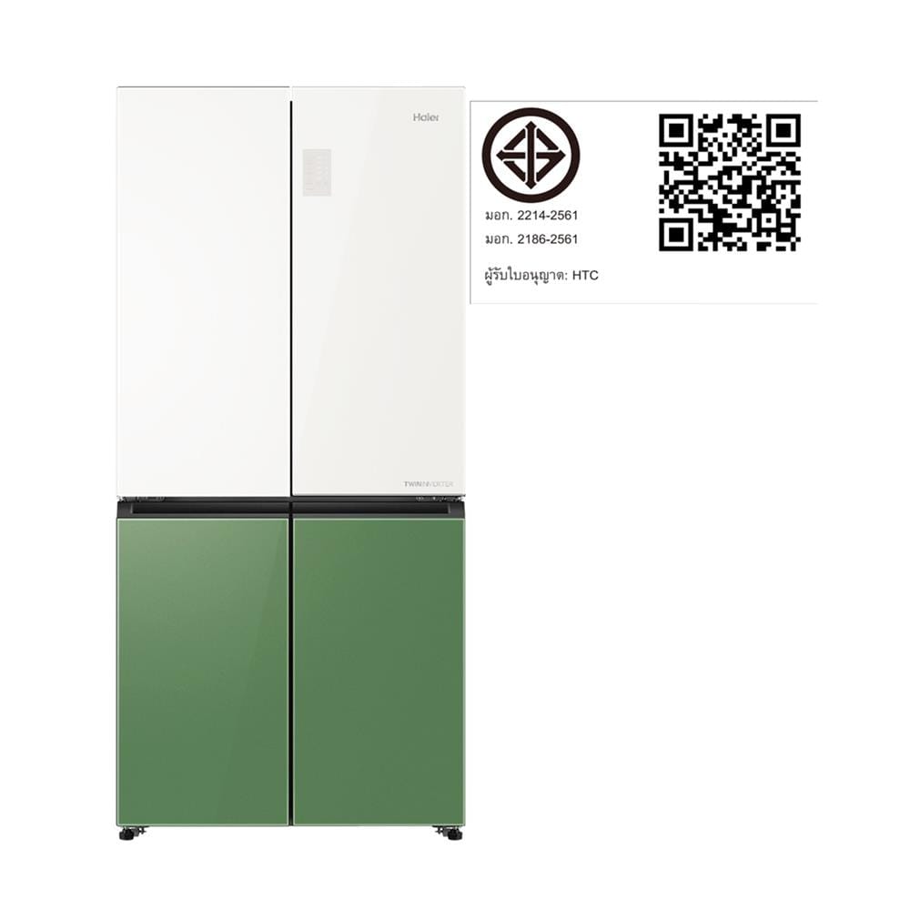 ตู้เย็น MULTI DOOR HAIER HRF-MD469G HPWG 16.1 คิว ขาว-เขียว อินเวอร์เตอร์