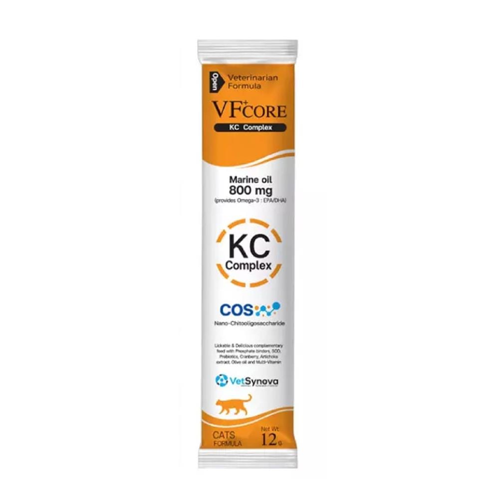 ขนมแมวเลียเสริมวิตามิน VF+CORE KC TUNA WITH SALMON 12 ก.