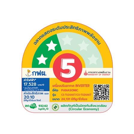 แอร์ผนัง PANASONIC CS/CU-TU24AK 24131 บีทียู อินเวอร์เตอร์_3