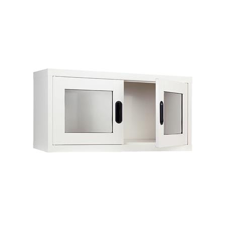 ตู้เหล็กบานเปิดกระจก KIOSK MAX-012 สีขาว_2