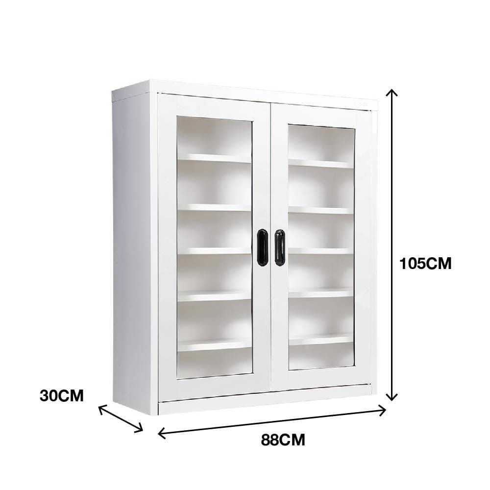 ตู้เหล็กวางรองเท้า KIOSK MAX-033 สีขาว