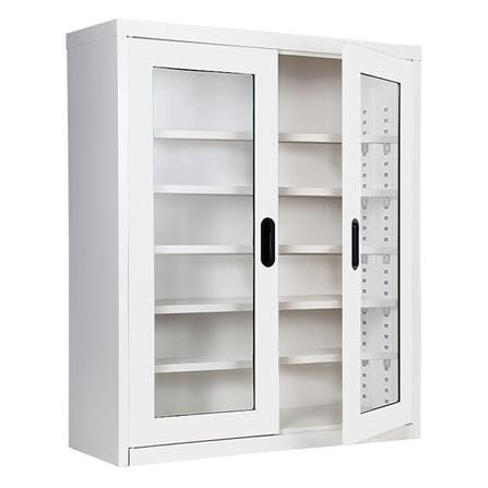 ตู้เหล็กวางรองเท้า KIOSK MAX-033 สีขาว_2