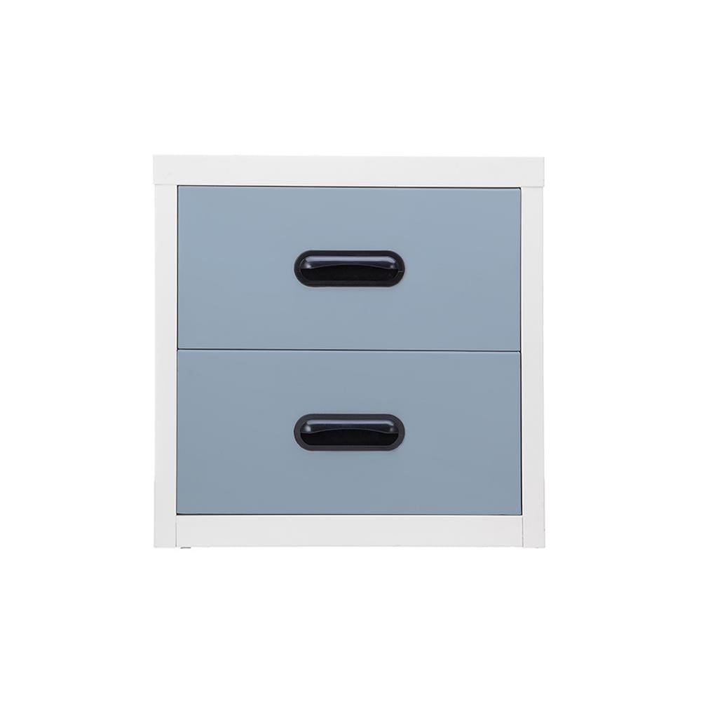 ตู้ลิ้นชักเหล็ก 2 ลิ้นชัก KIOSK UNI-4 สีเทาอ่อน
