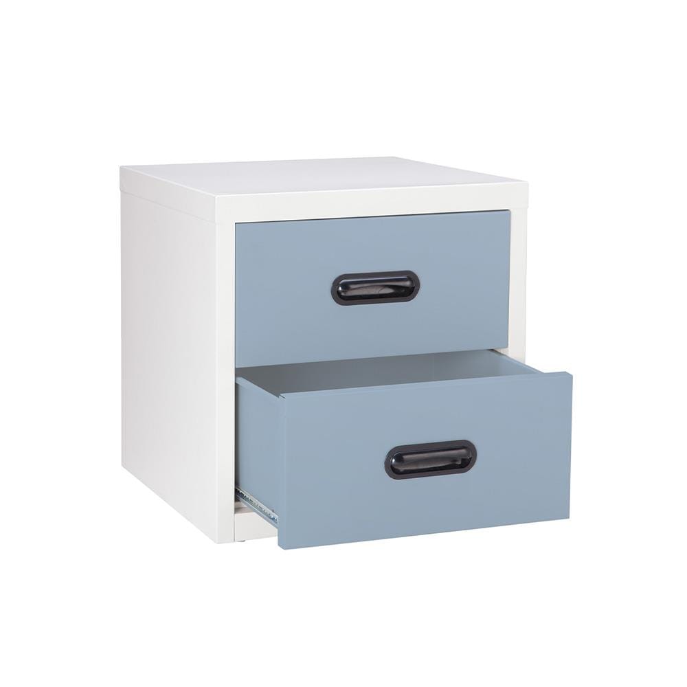 ตู้ลิ้นชักเหล็ก 2 ลิ้นชัก KIOSK UNI-4 สีเทาอ่อน