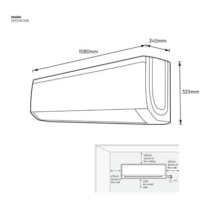 แอร์ผนัง ELECTROLUX ESV243C3XB 24000 บีทียู อินเวอร์เตอร์_4