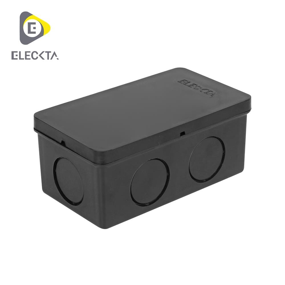 กล่องพักสายสี่เหลี่ยม ELECKTA 2X4 นิ้ว สีดำ