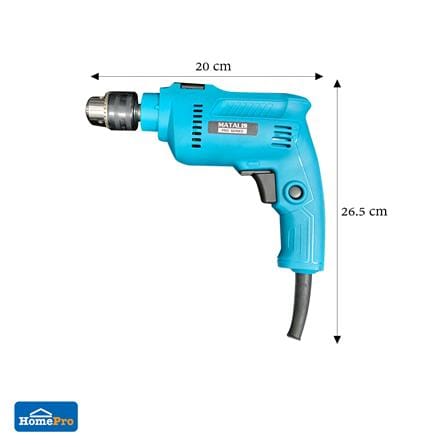 ชุดสว่านกระแทก พร้อมอุปกรณ์ MATALL PRO T-80BS 13 มม. 500 วัตต์_9