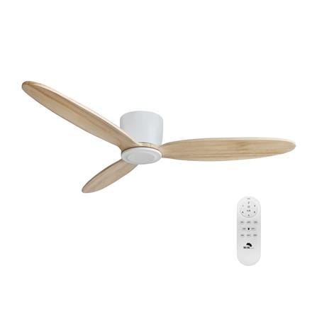 พัดลมไม่มีโคมไฟ WINFAVOUR DC69 52 นิ้ว สีขาว/ลายไม้_0