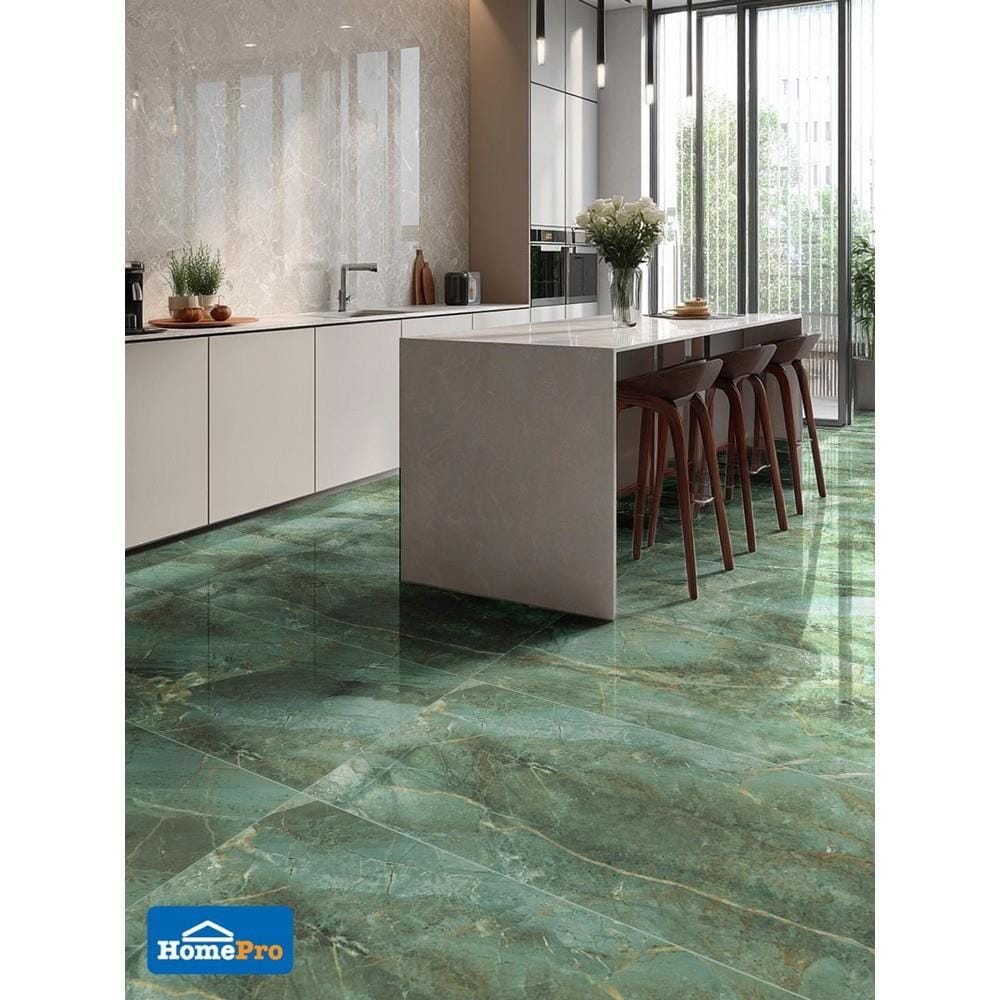 กระเบื้องพื้นพอร์ซเลน 60x120 ซม. COTTO แอตแลนติส อานีม่า เขียว PM 1.44 ตร.ม.