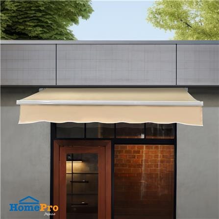 กันสาดผ้าพับได้ SUNSHIELD 295X200 ซม. สีเบจ_8
