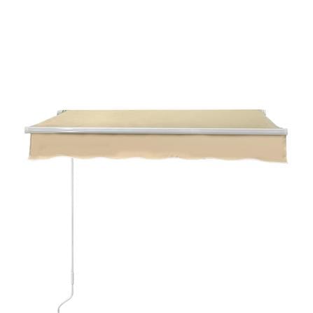 กันสาดผ้าพับได้ SUNSHIELD 200x150 ซม. สีเบจ_1