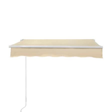 กันสาดผ้าพับได้ SUNSHIELD 395x300 ซม. สีเบจ_1