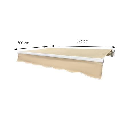 กันสาดผ้าพับได้ SUNSHIELD 395x300 ซม. สีเบจ_9
