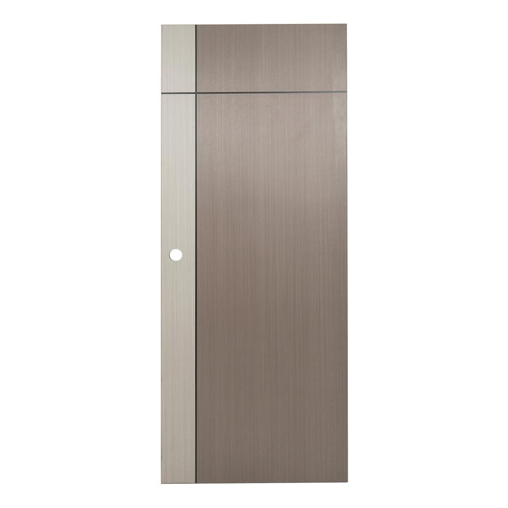 ประตูห้องน้ำ UPVC AZLE L0A-G2C 70X200 ซม. สี ASH/STONE GREY เจาะลูกบิด