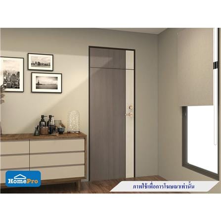 ประตูห้องน้ำ UPVC AZLE L0A-G2C 70X200 ซม. สี ASH/STONE GREY เจาะลูกบิด_6
