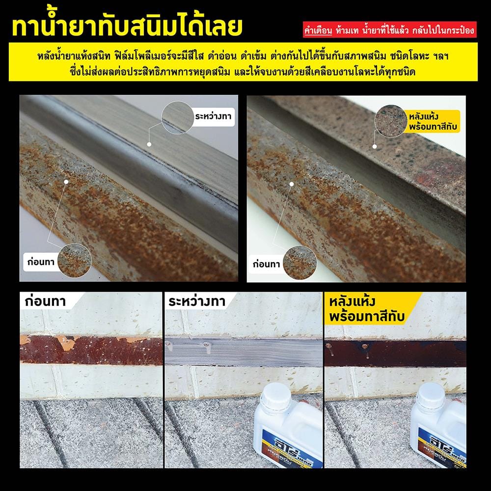 น้ำยาแปลงสภาพสนิม WOODTECT HERO RUST CONVERSION H2-P99 1/4 แกลลอน