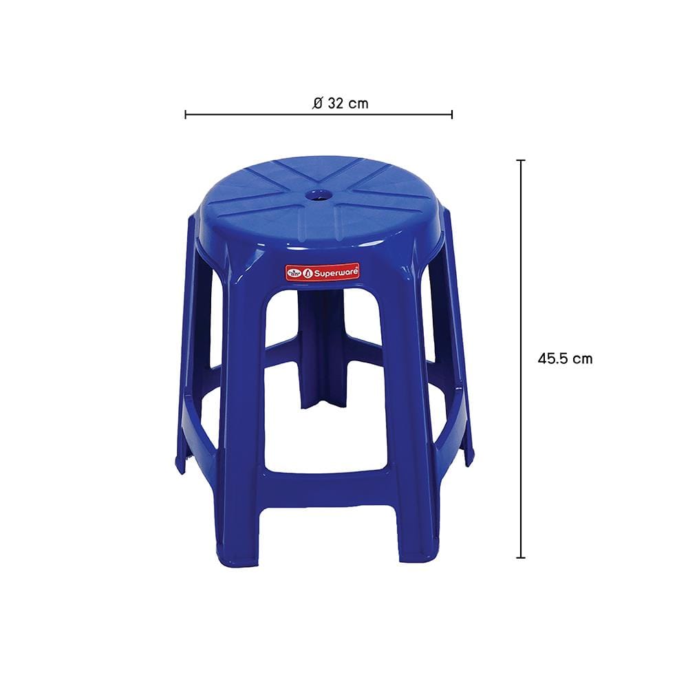 เก้าอี้พลาสติก SUPERWARE CH-61 สีน้ำเงิน