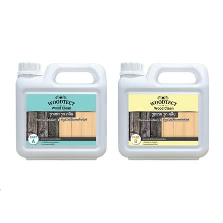 น้ำยาทำความสะอาดไม้ WOODTECT WOOD CLEANER PR-200 (A+B) 1 ลิตร_0