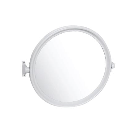กระจกพลาสติกบานเดี่ยวกลม ELEGANCE EG-9598 สีขาว_0