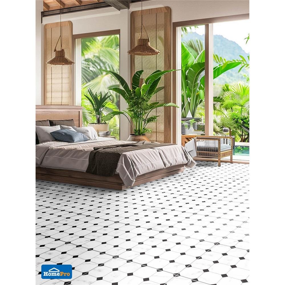 กระเบื้องพื้น 16x16 นิ้ว DURAGRES บันดาหยา ขาว A 0.96 ตร.ม.