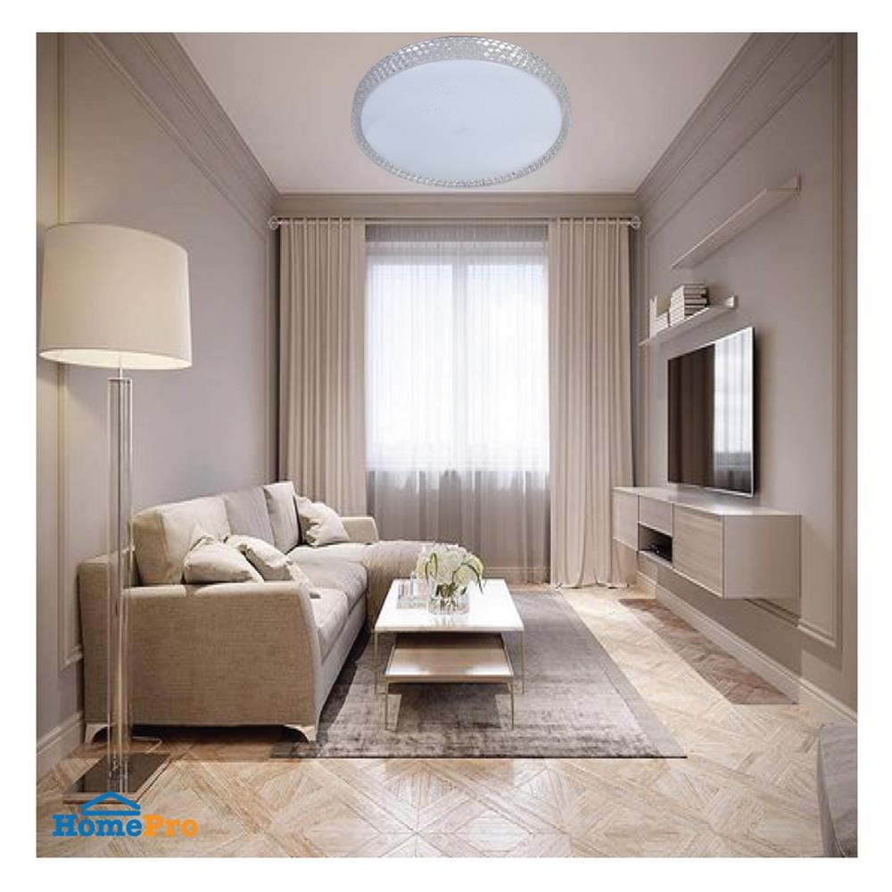 ไฟเพดาน LED SYLVANIA OVALO CRYSTAL RING 16 นิ้ว 36 วัตต์ DAYLIGHT/COOL WHITE/WARM WHITE สีขาว