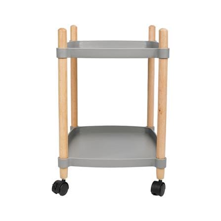 ชั้นวาง 2 ชั้น มีล้อ STACKO FOREST 47x31x52 ซม. สีเทา_3