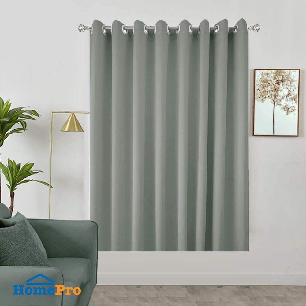 ผ้าม่าน EYELET HOME LIVING STYLE TROOPER UV 270X160 ซม. สีเทา