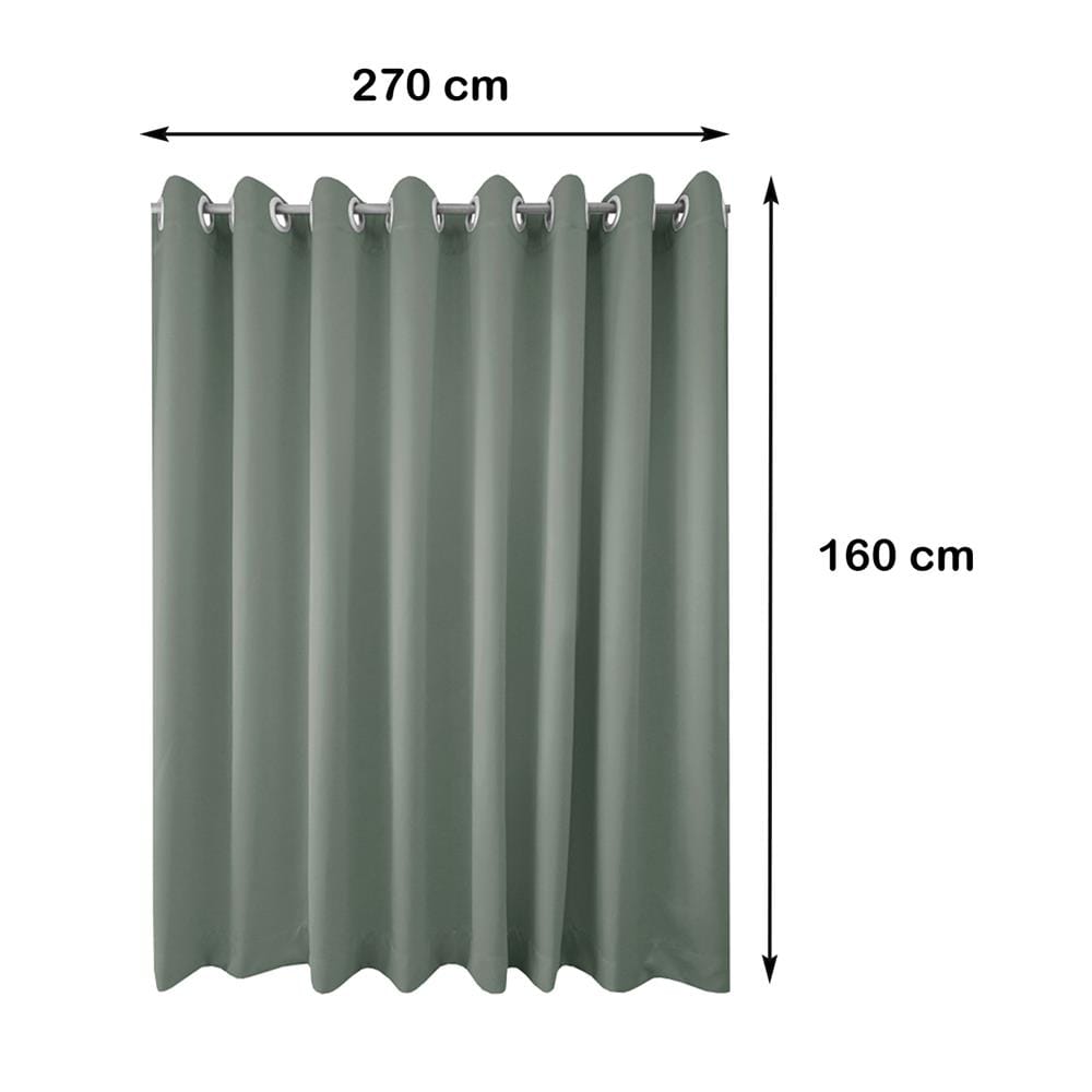 ผ้าม่าน EYELET HOME LIVING STYLE TROOPER UV 270X160 ซม. สีเทา