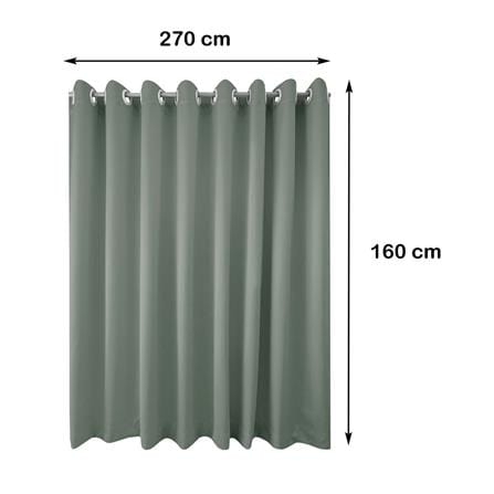 ผ้าม่าน EYELET HOME LIVING STYLE TROOPER UV 270X160 ซม. สีเทา_6