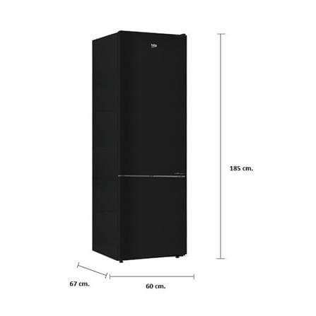 ตู้เย็น 2 ประตู BEKO RCNT375I40VHFGB 12.6 คิว กระจกดำ_4