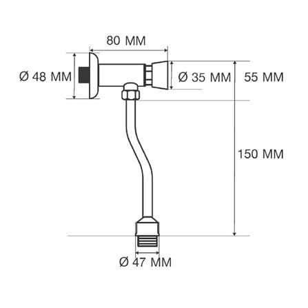 ฟลัชวาล์วโถชายท่อโค้ง MOYA LX-B7891_3