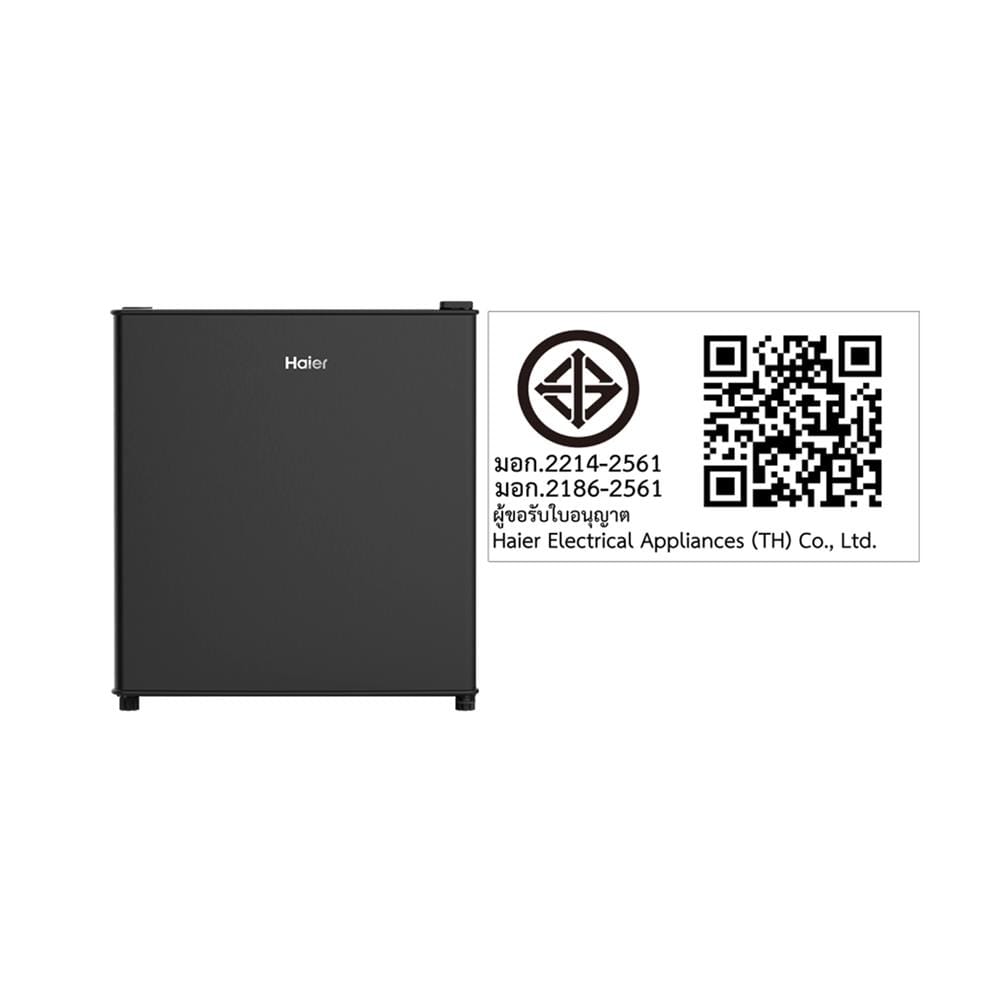 ตู้เย็น 1 ประตู HAIER HR-SD55 1.4 คิว สีดำ