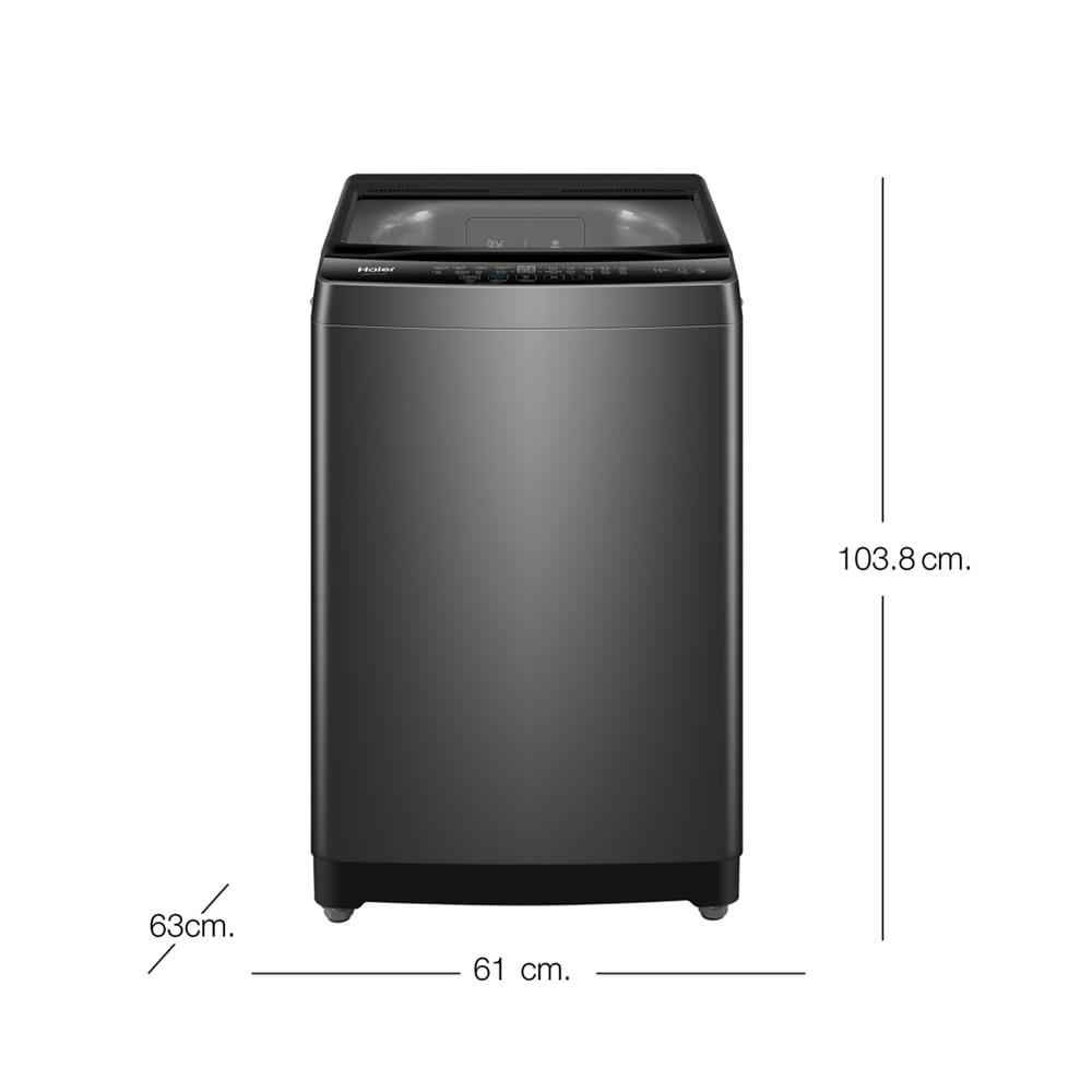 เครื่องซักผ้าฝาบน HAIER HWM150-316S6 15 กก. สีเทา