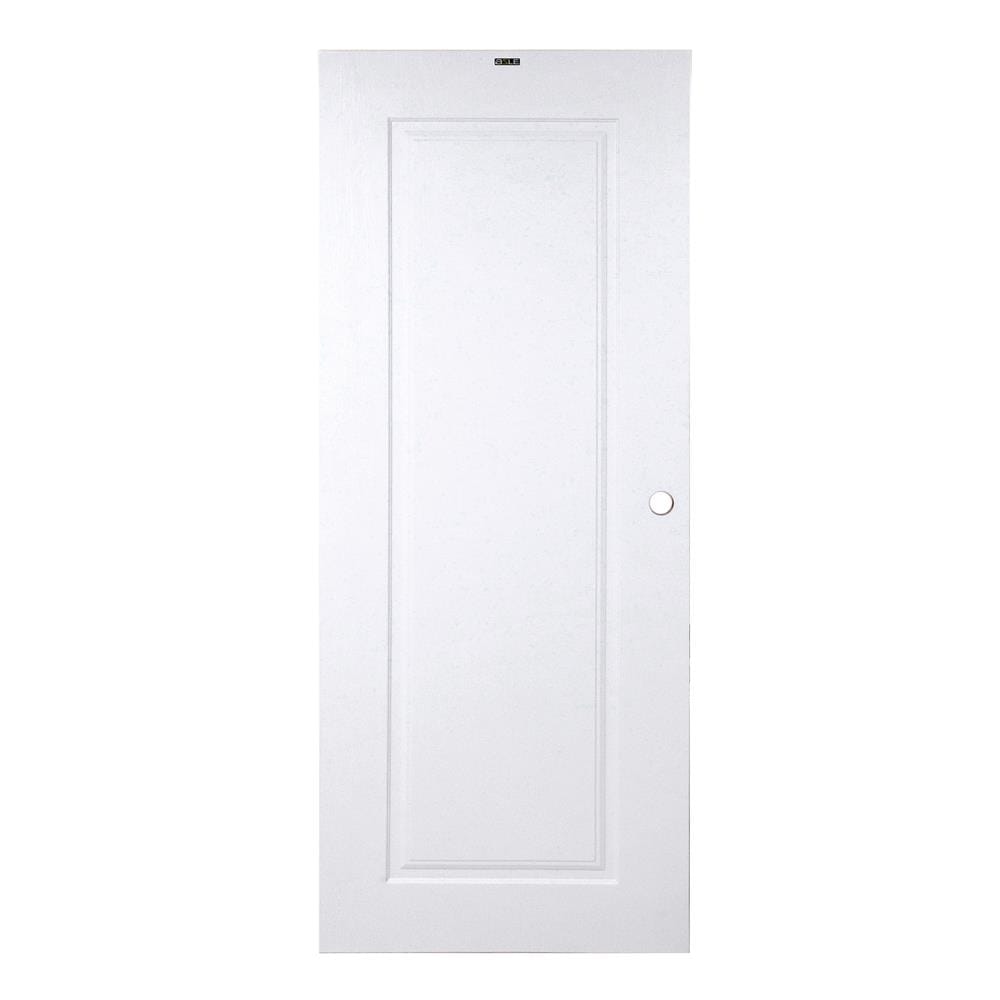 ประตูภายนอก UPVC AZLE PZN4 80X200 ซม. สีขาว เจาะลูกบิด