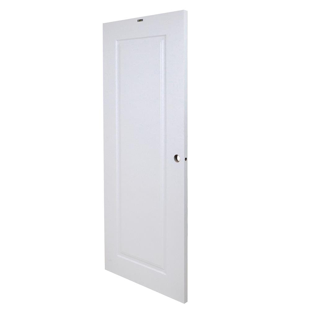 ประตูภายนอก UPVC AZLE PZN4 80X200 ซม. สีขาว เจาะลูกบิด