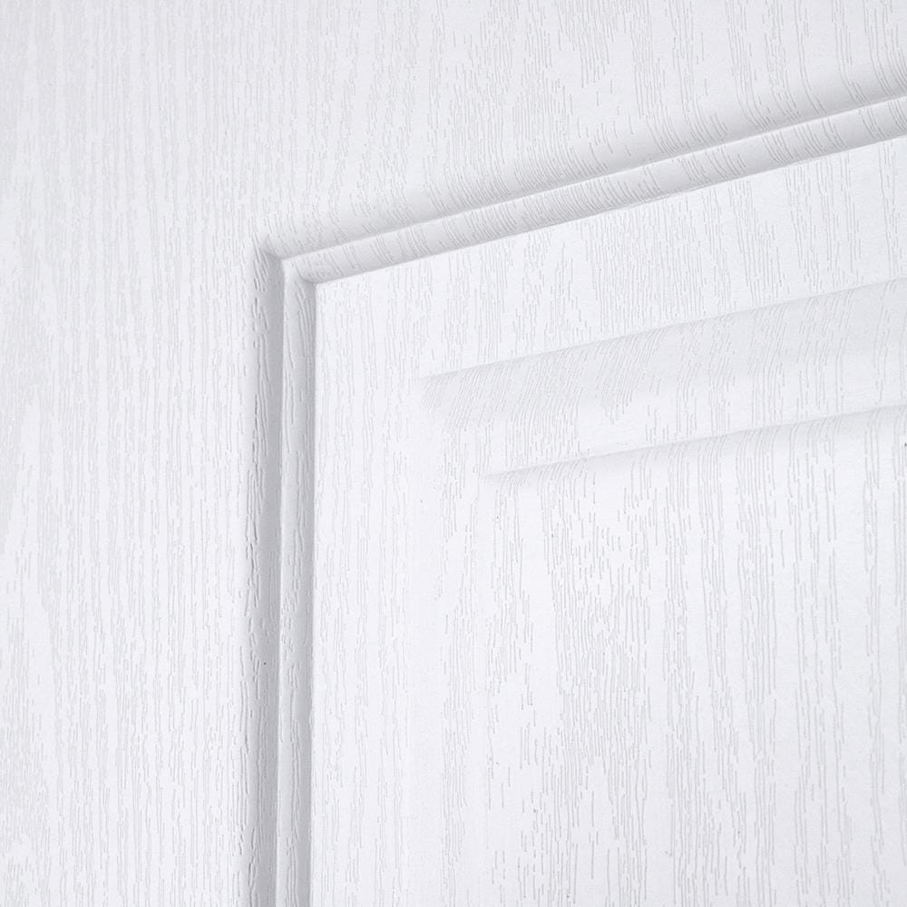 ประตูภายนอก UPVC AZLE PZN4 80X200 ซม. สีขาว เจาะลูกบิด