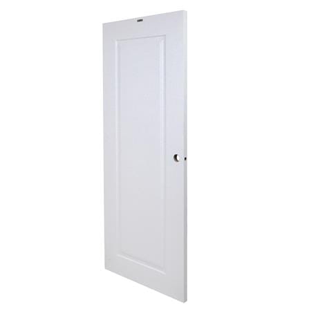 ประตูภายนอก UPVC AZLE PZN4 80X200 ซม. สีขาว เจาะลูกบิด_1