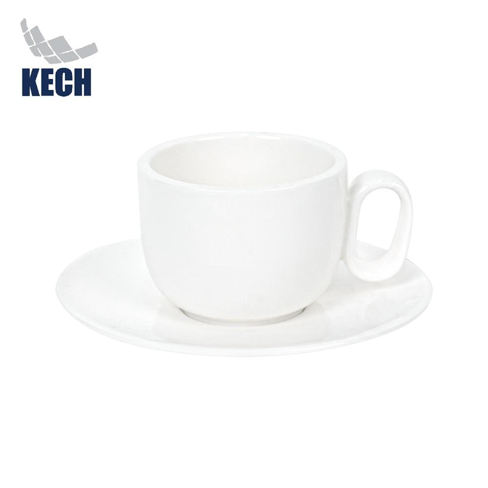 ชุดถ้วยกาแฟ PORCELAIN 90 มล. KECH SNOW MIN สีขาว_1